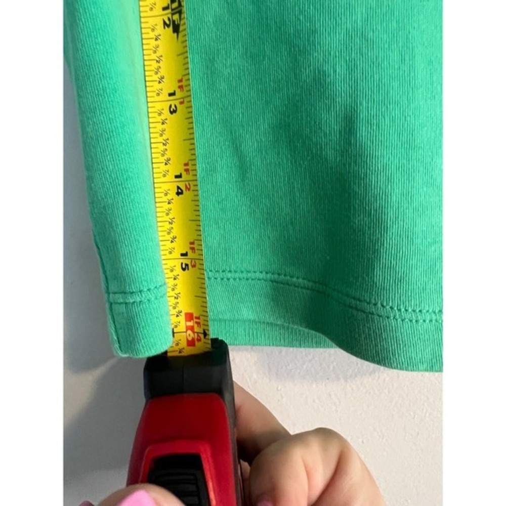 Nike Sportswear‎ Women Green Ribbed Cropped Polo Shirt DV7884-363 Mens S - Picture 4 of 7
